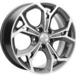 Диск Khomen Wheels KHW1702 (Changan/Geely/Lexus/Toyota) 7x17 5x110 ET46.0 D63.3 Gray-FP