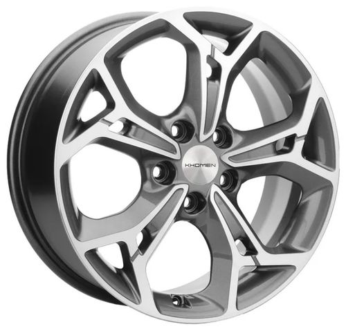 29978514_main Диск Khomen Wheels KHW1702 (Changan/Geely/Lexus/Toyota) 7x17 5x110 ET46.0 D63.3 Gray-FP — изображение 1
